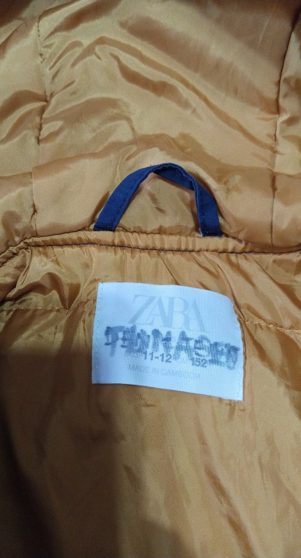 ZARA orginal unisex Çocuk Kapüşonlu mont kaban sıfırdan farksız - Görsel 2