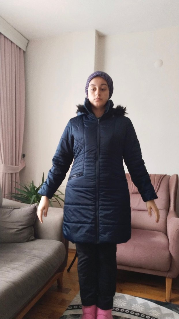 LCW bayan lacivert kaban sıfır gibi hatasız 40 beden sıcak tutar - Görsel 3