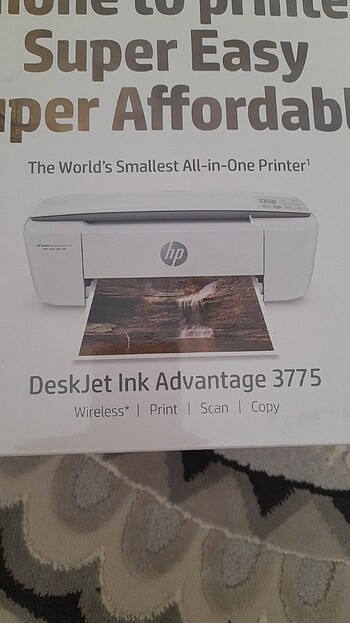 Hp 3775 model WİFİ laser yazıcı tarayıcı fotokopi sıfır ürün  - Görsel 3