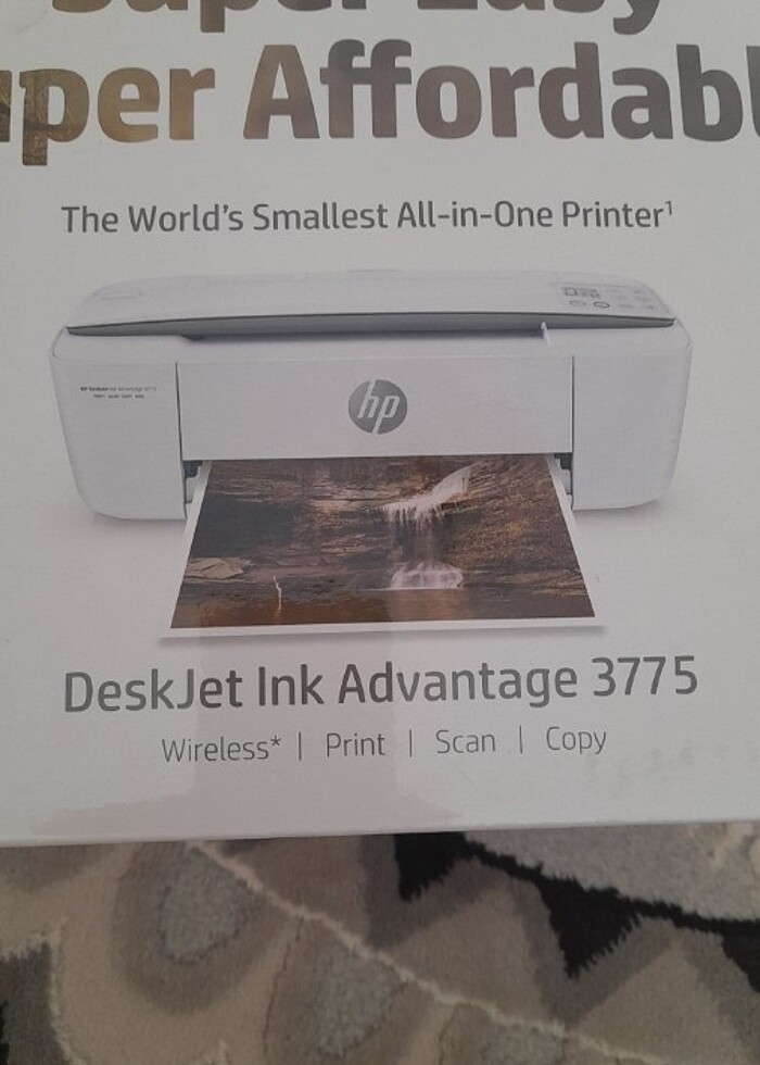 Hp 3775 model WİFİ laser yazıcı tarayıcı fotokopi sıfır ürün  - Görsel 3