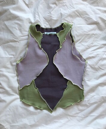 Çok Renkli Patchwork Top