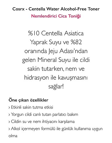 Diğer Cosrx Alkolsüz su bazlı tonik