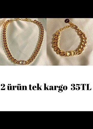 Christian Dior Kolye + Bileklik