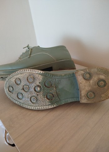 Bej Pastel Dolgu Topuklu Kadın Klasik Ayakkabı - Görsel 3