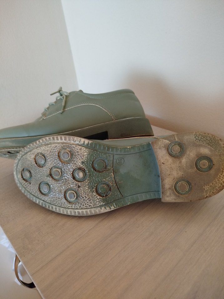 Bej Pastel Dolgu Topuklu Kadın Klasik Ayakkabı - Görsel 3