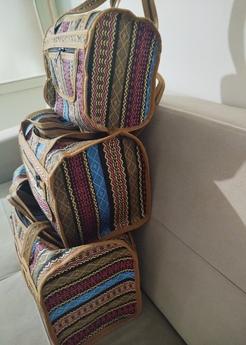 Renkli Çoklu Bavul Düzenleyici Seti - Görsel 3