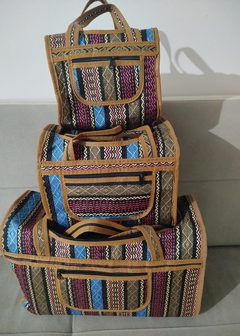 Renkli Çoklu Bavul Düzenleyici Seti - Görsel 2