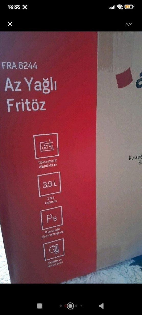 Arçelik Gurme Siyah airfry. - Görsel 2