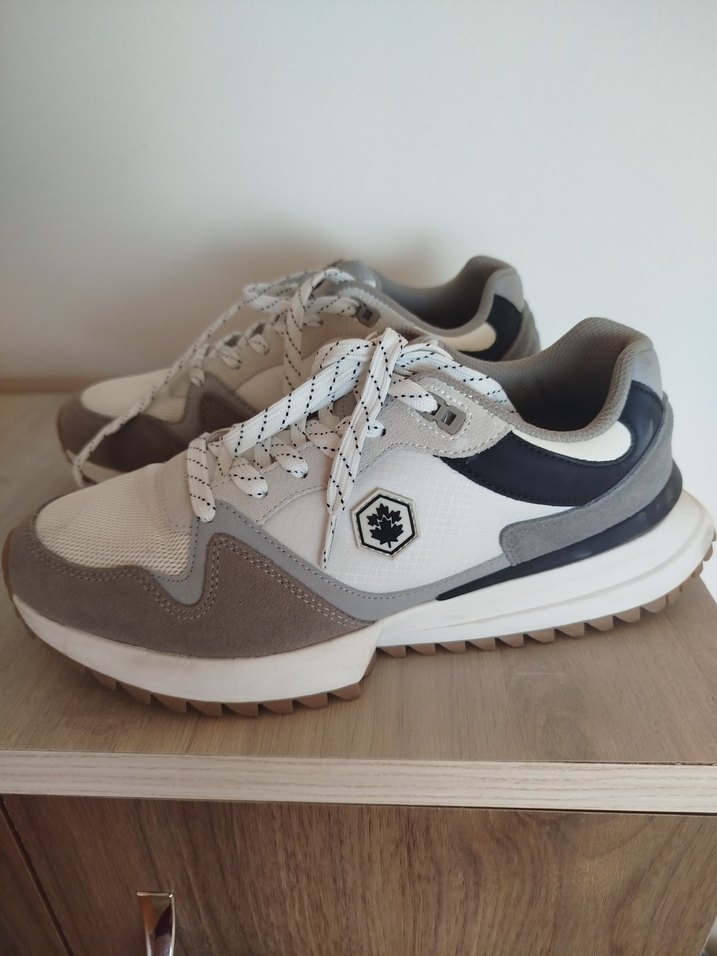 Bej Timberjack Bağcıklı Kadın Spor Ayakkabı - Görsel 2