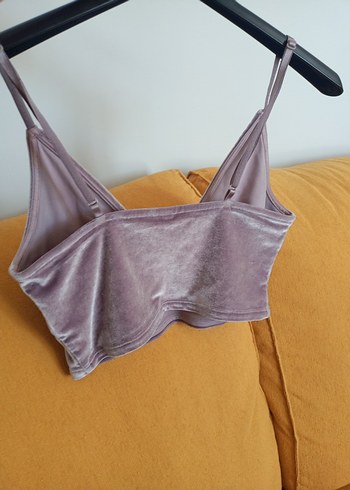 36 Beden mor Renk Kadın Mor Mini Bralet Street Style