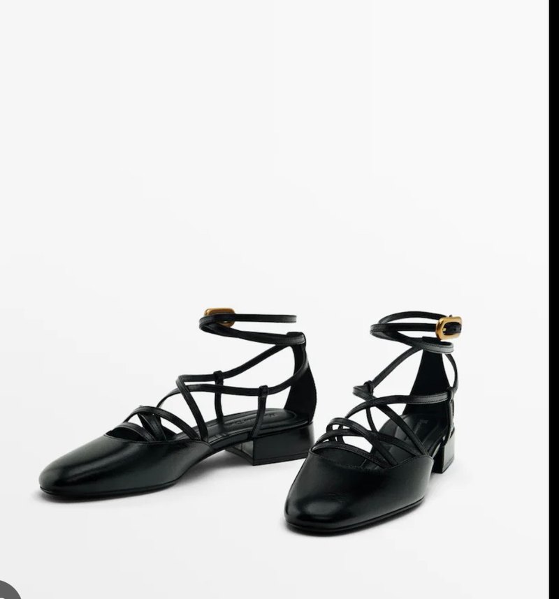 Siyah Massimo Dutti Ayakkabı - Görsel 4