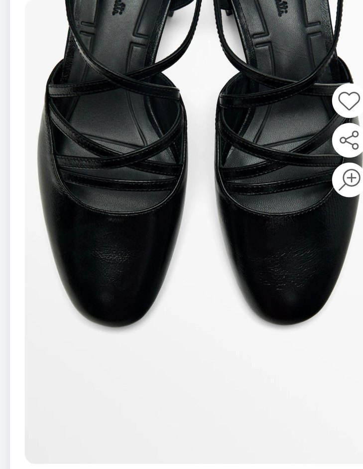 Siyah Massimo Dutti Ayakkabı - Görsel 5