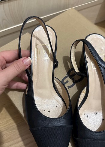 Klasik Siyah Tokalı Topuklu Kadın Ayakkabı - Görsel 2