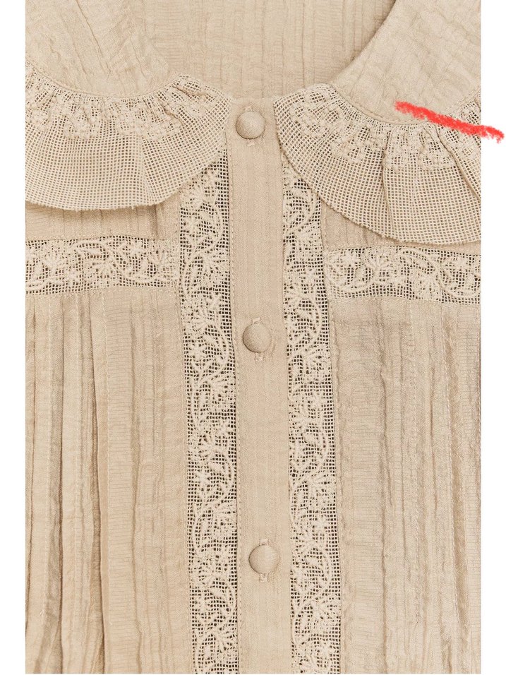 Zara Bej Renkli Rahat Kesim Bluz - Görsel 4