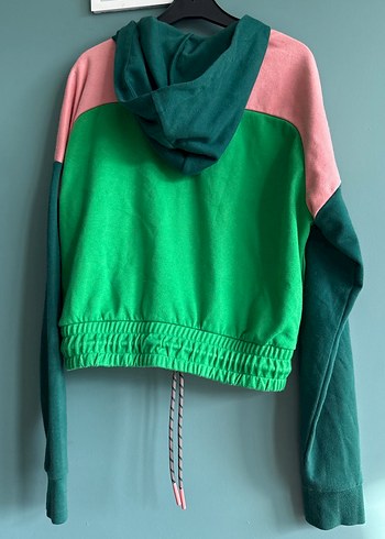 Lacoste Renkli Bloklu Kadın Fermuarlı Sweatshirt - Görsel 6