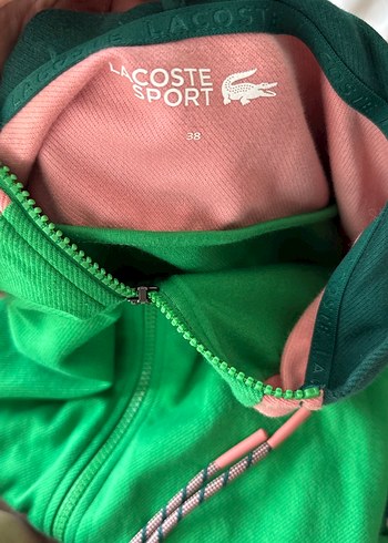 Lacoste Renkli Bloklu Kadın Fermuarlı Sweatshirt - Görsel 7