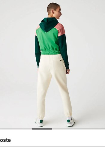 Lacoste Renkli Bloklu Kadın Fermuarlı Sweatshirt - Görsel 3