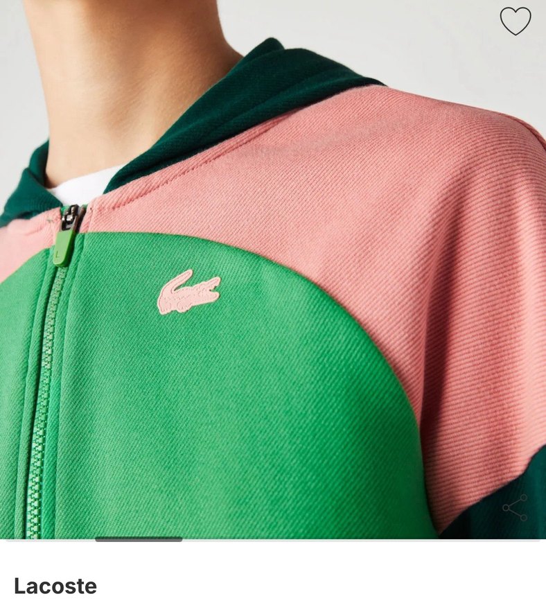 Lacoste Renkli Bloklu Kadın Fermuarlı Sweatshirt - Görsel 4