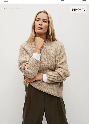 Mango Xs örgü kazak