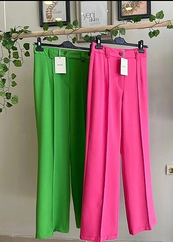 BERSHKA YEŞİL PANTOLON