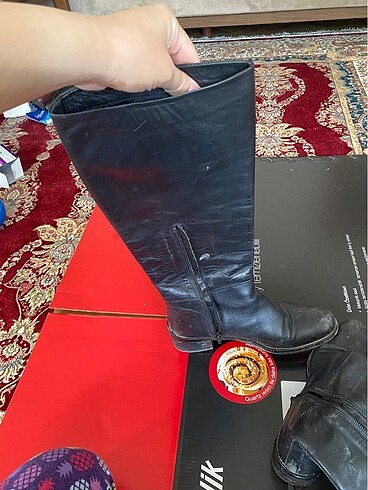 37 Beden siyah Renk İnci çizme