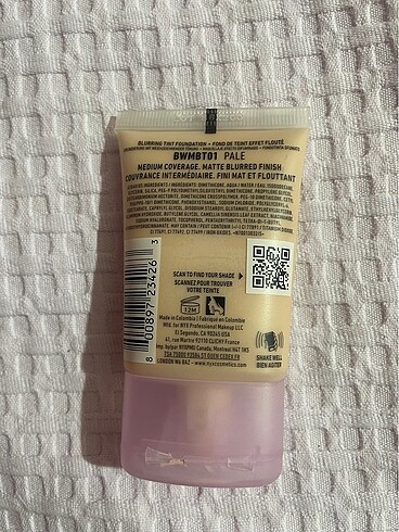 NYX nyx bare with me fondöten