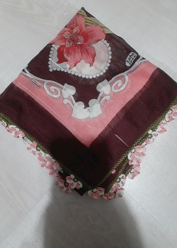 Diger tığ işi çeşitli oyalı yazma ve iğne oyası beyaz krep - Görsel 9