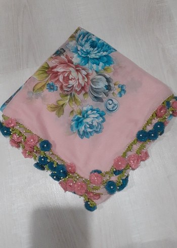 Diger tığ işi çeşitli oyalı yazma ve iğne oyası beyaz krep - Görsel 6