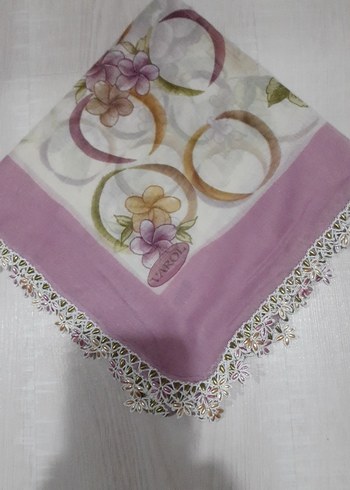 Diger tığ işi çeşitli oyalı yazma ve iğne oyası beyaz krep - Görsel 8