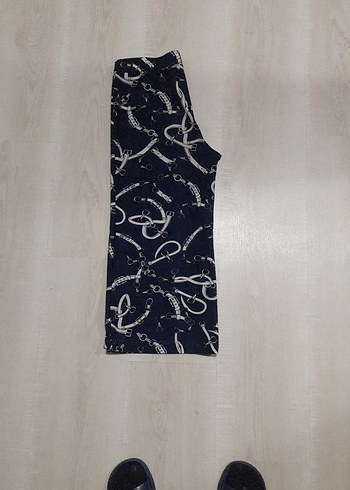 LC Waikiki Lacivert Yılan Desenli Bol Kesim Denim Pantolon
