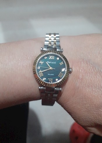 Kadın Klasik Altın-Gri Ferrucci Kol Saati - Görsel 3