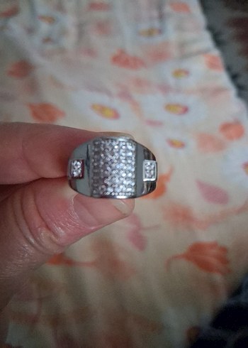 Vintage Gri Taşlı Kadın Yüzük - Görsel 2