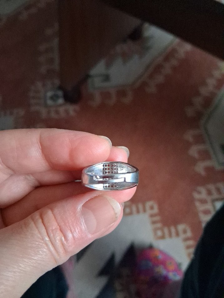 Vintage Gri Taşlı Kadın Yüzük - Görsel 3