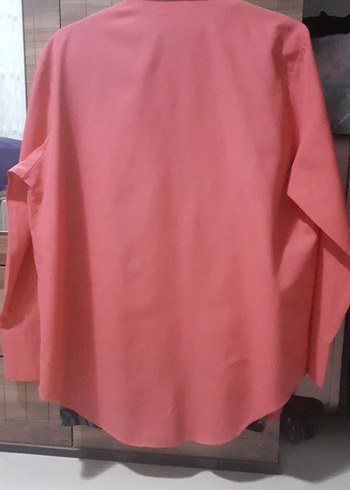 Düğmeli Pembe Uzun Kollu Kadın Gömlek - Görsel 5