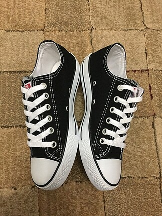 37 Beden siyah Renk Converse sneckers jel taban rahatlığı