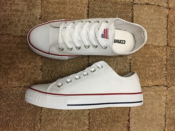 37 Beden beyaz Renk Converse sneckers jel taban rahatlığı