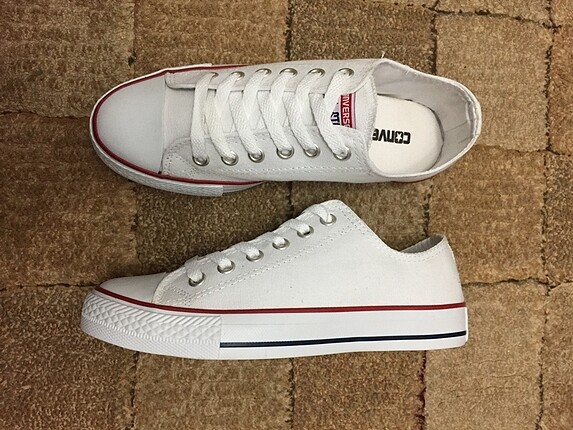39 Beden beyaz Renk Converse sneckers jel taban rahatlığı