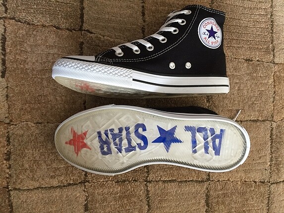 41 Beden siyah Renk Converse sneaker jel taban rahatlığı