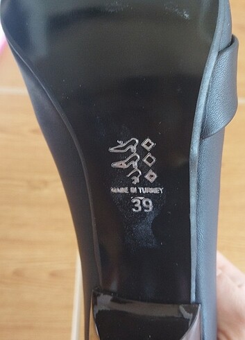 39 Beden siyah Renk Siyah stiletto ayakkabı 