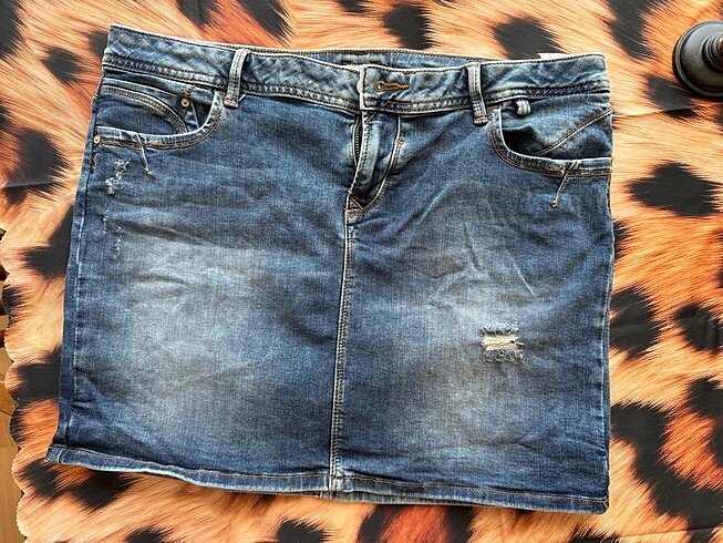 Mini jean etek