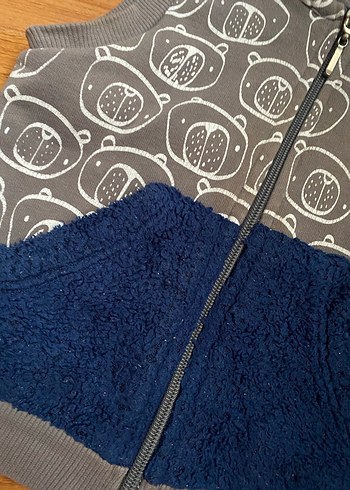 Diğer Şapkalı fermuarlı kolsuz sweatshirt
