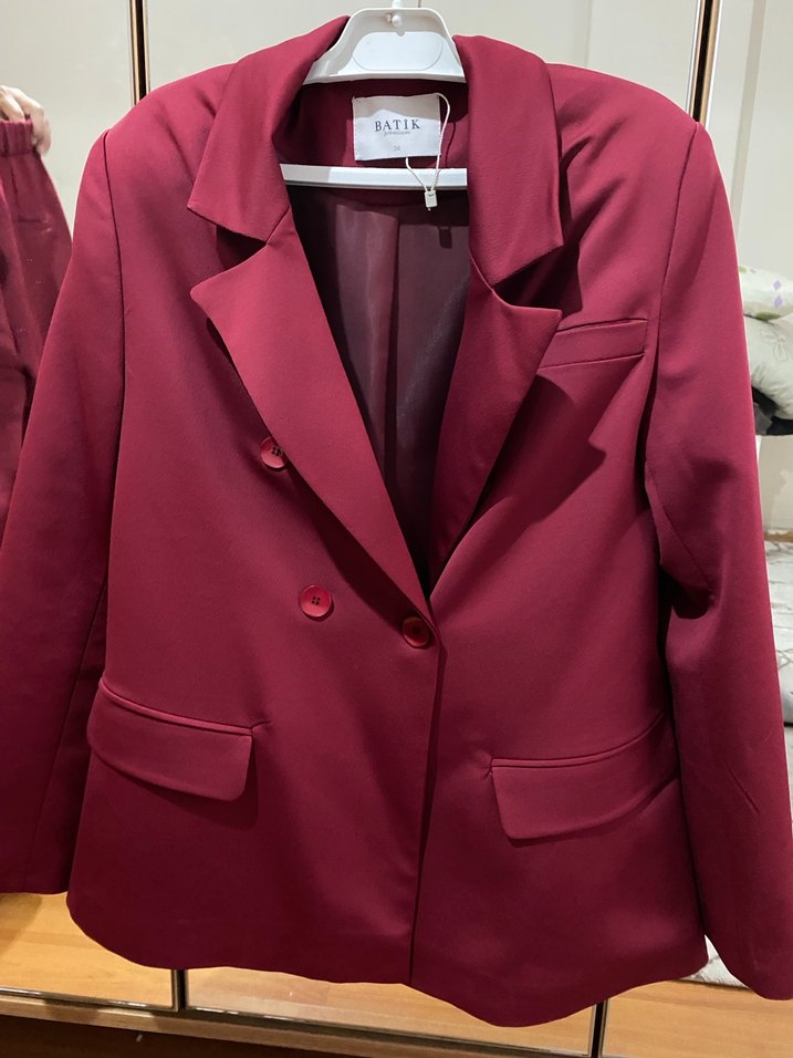 Düğmeli Kadın Blazer Ceket - Görsel 2