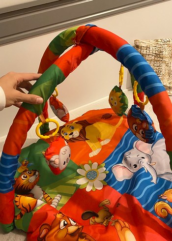 Renkli Bebek Oyun Halısı orman ev - Görsel 2