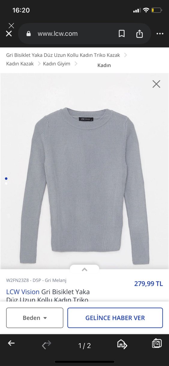 Xside triko fitilli kazak - Görsel 2