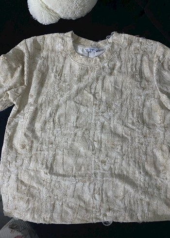 Twist Tişört dokulu desenli - Görsel 4