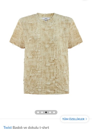 Twist Tişört dokulu desenli - Görsel 7