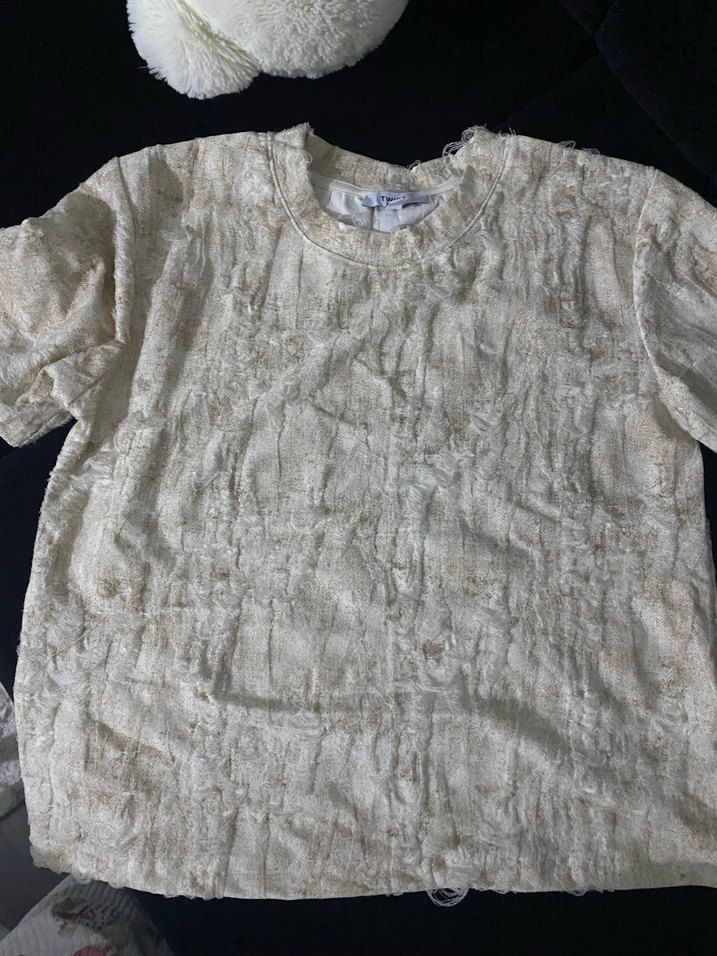 Twist Tişört dokulu desenli - Görsel 4