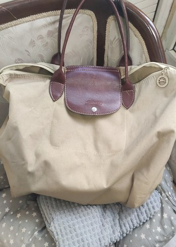 Longchamp Longchamp Bej Deri Kadın Omuz Çantası