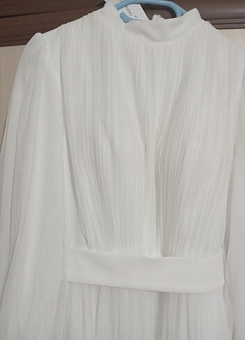 Zara Beyaz tül nikah elbisesi 