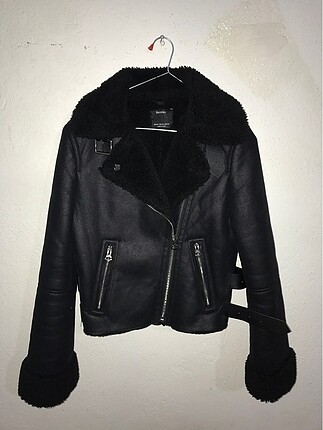 #bershka #bikerceket #siyah #kürklü